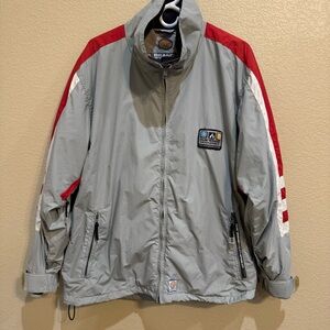 Dub Brand Weathergear Delphy 2000mm Snowboard Jacket Men’s M Gray Red White